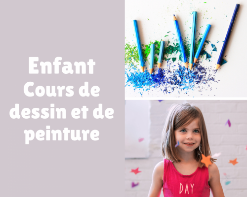 Enfant cours de dessin et de peinture loir et cher