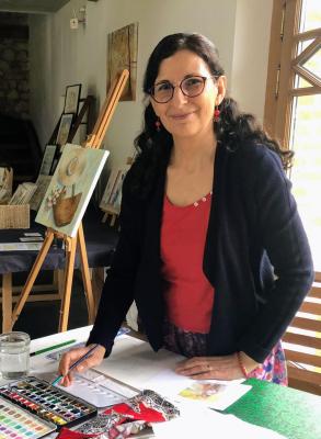 Lydia Martin professeur de dessin et peinture loir et cher